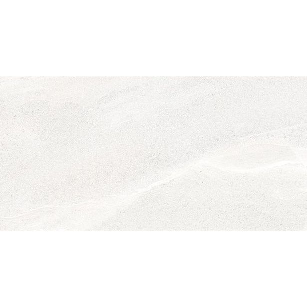 Lattialaatta Pukkila Landstone White, himmeä, sileä, 598x298mm