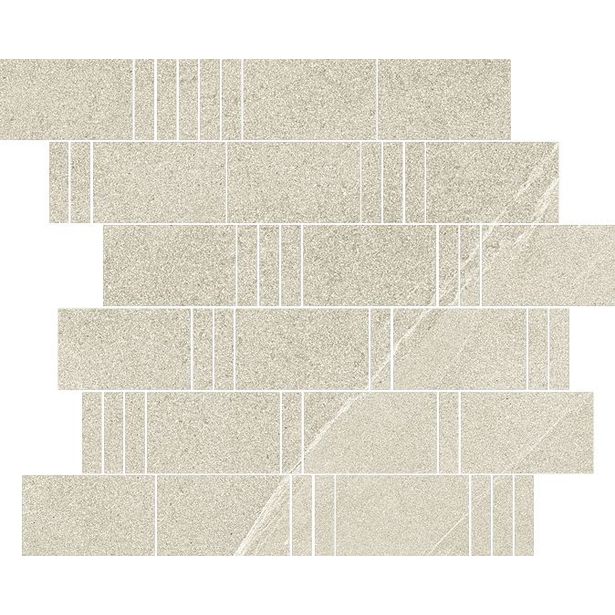 Mosaiikkilaatta Pukkila Landstone Dove Pave, himmeä, sileä, 298x298mm