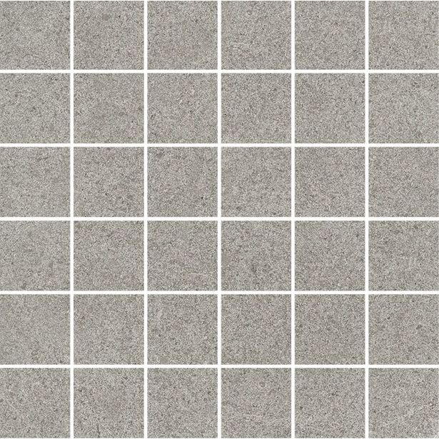 Mosaiikkilaatta Pukkila Landstone Grey, himmeä, sileä, 48x48mm