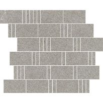 Mosaiikkilaatta Pukkila Landstone Grey Pave, himmeä, sileä, 298x298mm