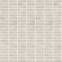 Mosaiikkilaatta Pukkila Stonemix White mattoncino, himmeä, sileä, 14x43mm