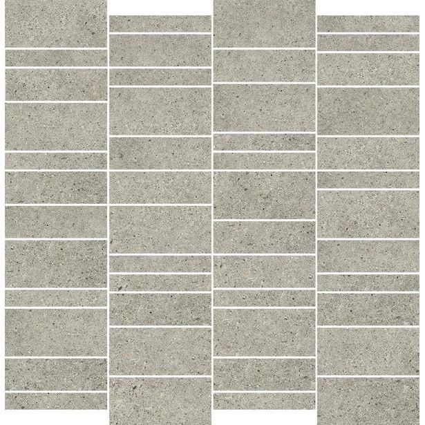 Mosaiikkilaatta Pukkila Deep mosaiikki Ash mattoncino, himmeä, sileä, 50x75mm