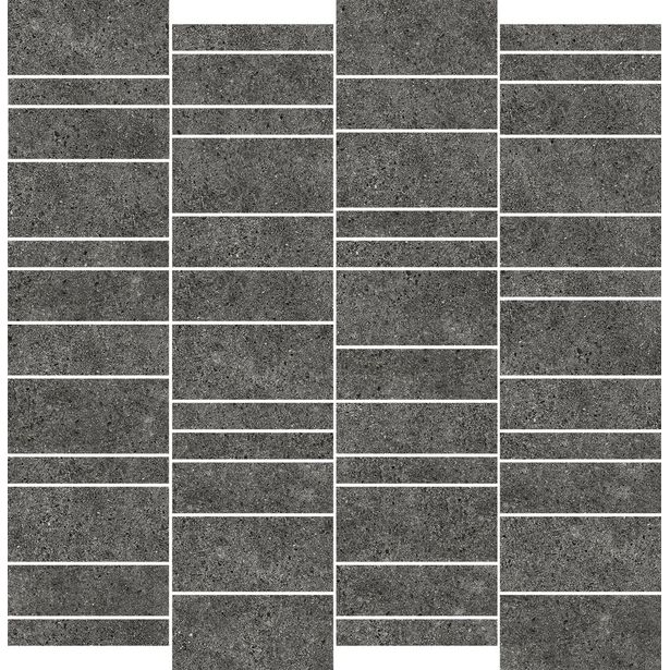 Mosaiikkilaatta Pukkila Deep mosaiikki Pepper mattoncino, himmeä, sileä, 50x75mm