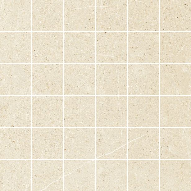 Mosaiikkilaatta Pukkila Ease Sand, matta, sileä, 5x5cm