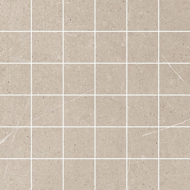 Mosaiikkilaatta Pukkila Ease Greige, matta, sileä, 5x5cm