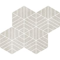 Mosaiikkilaatta Pukkila Ease Esagona T72 Light Grey, matta, sileä