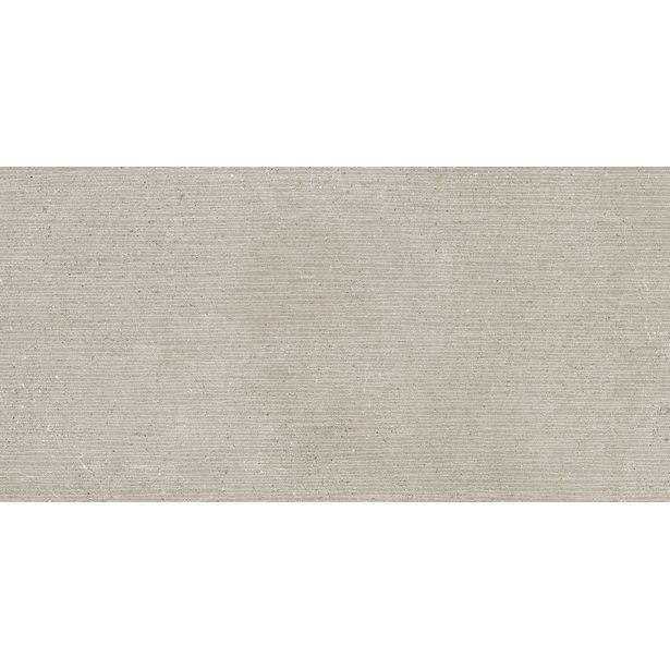 Lattialaatta Pukkila Ease Greige Ribbed, matta, sileä, 59.8x119.8cm
