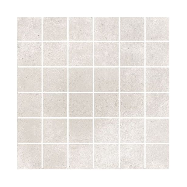 Mosaiikkilaatta Pukkila Europe White, himmeä, sileä, 50x50mm