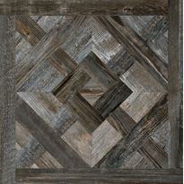 Lattialaatta Pukkila Artwood Blackblue inlay, himmeä, sileä, 598x598mm