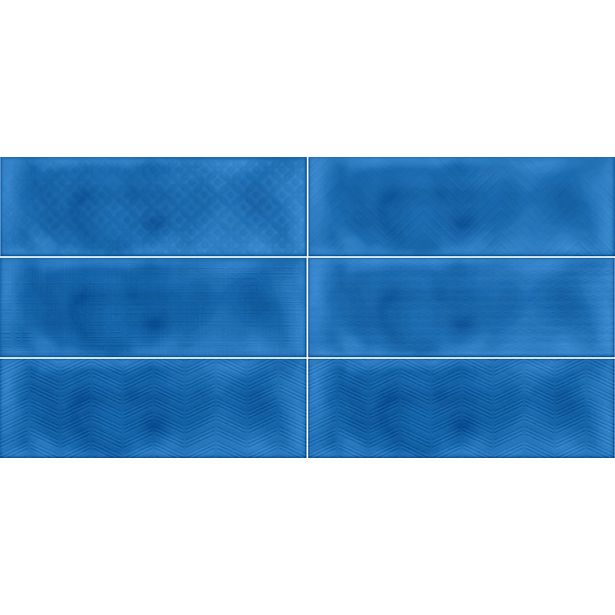 Kuviolaatta Pukkila Soho Light blue, kiiltävä, struktuuri, 297x97mm