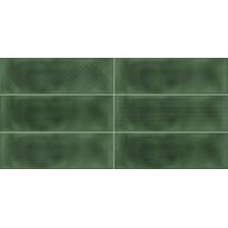 Kuviolaatta Pukkila Soho Green, kiiltävä, struktuuri, 297x97mm