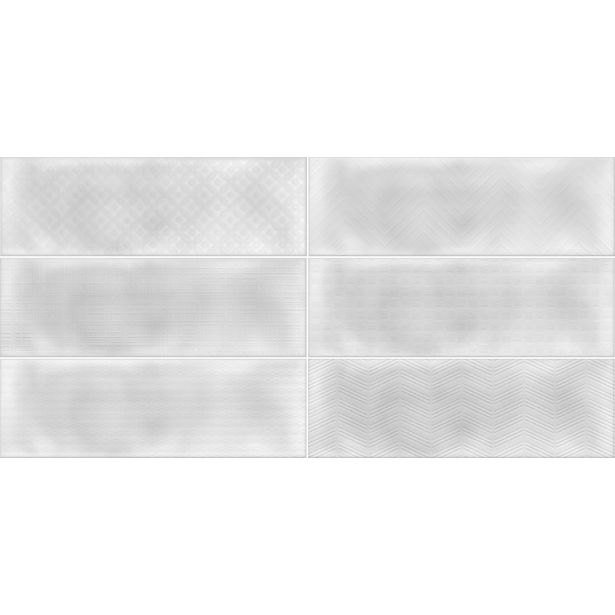 Kuviolaatta Pukkila Soho White, himmeä, struktuuri, 297x97mm