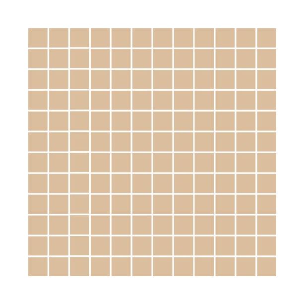 Mosaiikkilaatta Pukkila Mosaico Porcelanico Straw Yellow, himmeä, sileä, 25x25mm