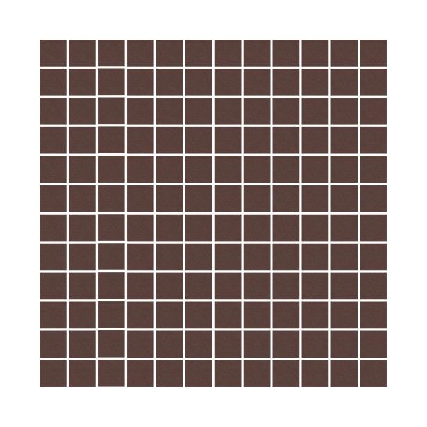Mosaiikkilaatta Pukkila Mosaico Porcelanico Brown, himmeä, sileä, 25x25mm