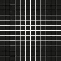 Mosaiikkilaatta Pukkila Mosaico Porcelanico Black, himmeä, sileä, 25x25mm