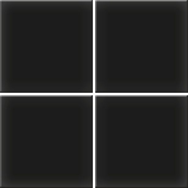 Mosaiikkilaatta Pukkila Color Black, himmeä, sileä, 97x97mm
