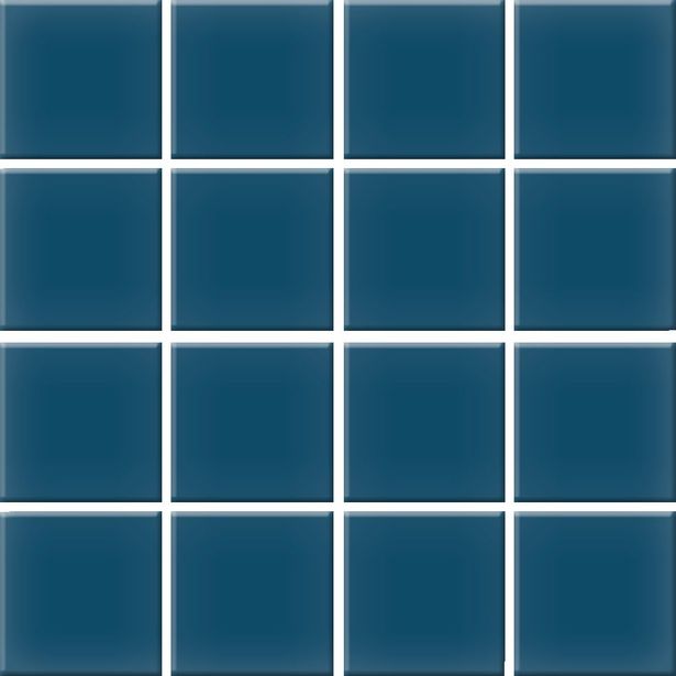 Mosaiikkilaatta Pukkila Color Petrol Blue, himmeä, sileä, 47x47mm