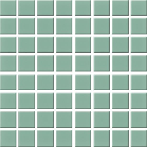 Mosaiikkilaatta Pukkila Color Sea Green, himmeä, sileä, 22x22mm