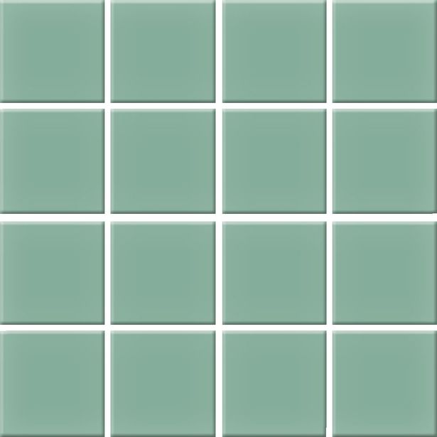 Mosaiikkilaatta Pukkila Color Sea Green, himmeä, sileä, 47x47mm