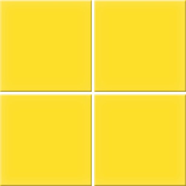 Mosaiikkilaatta Pukkila Color Yellow, himmeä, sileä, 97x97mm