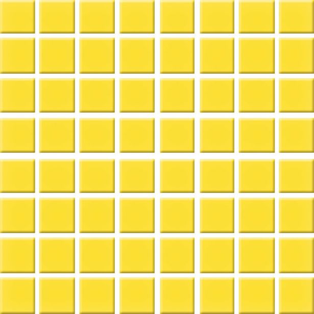 Mosaiikkilaatta Pukkila Color Yellow, himmeä, sileä, 22x22mm