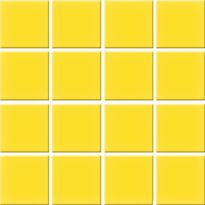 Mosaiikkilaatta Pukkila Color Yellow, himmeä, sileä, 47x47mm