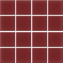 Mosaiikkilaatta Pukkila Color Burgundy, himmeä, sileä, 47x47mm