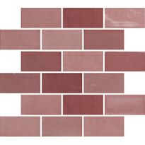 Seinälaatta Pukkila New Zellige Blush, kiiltävä, strukturoitu, 65x130mm