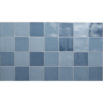 Seinälaatta Pukkila New Zellige Sky, kiiltävä, strukturoitu, 130x130mm