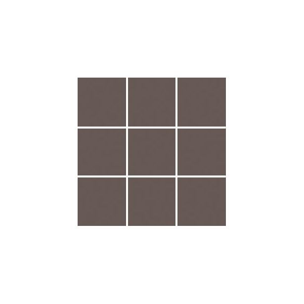 Lattialaatta Pukkila Pro Technic Color Bazalt Brown, himmeä, sileä, 97x97mm