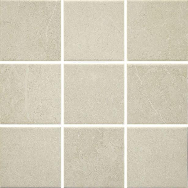 Lattialaatta Pukkila Piazen Sand, himmeä, sileä, 97x97mm