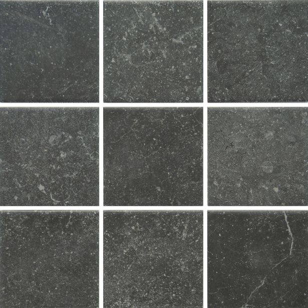 Lattialaatta Pukkila Piazen Coal, himmeä, sileä, 97x97mm