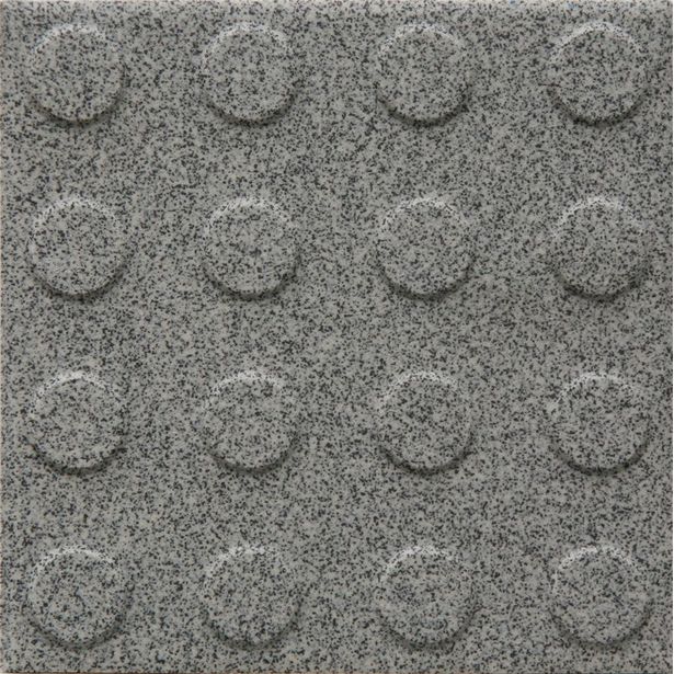 Lattialaatta Pukkila Natura Speckled Grey, himmeä, struktuuri, pyörönasta, 96x96mm