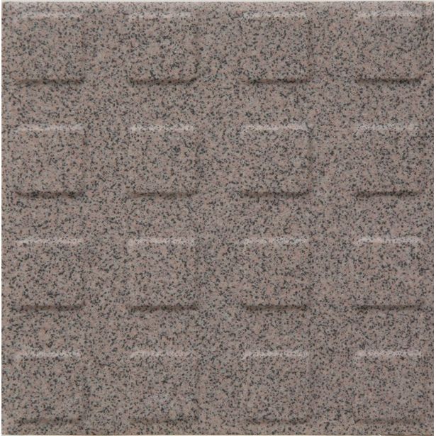 Lattialaatta Pukkila Natura Granite Rose, himmeä, struktuuri, neliönasta, 96x96mm