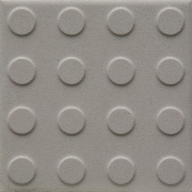 Lattialaatta Pukkila Natura Valkoinen, himmeä, struktuuri, pyörönasta, 96x96mm