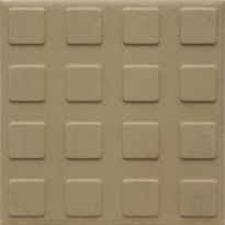 Lattialaatta Pukkila Natura Tumma Beige, himmeä, struktuuri, neliönasta, 96x96mm