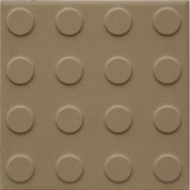 Lattialaatta Pukkila Natura Tumma Beige, himmeä, struktuuri, pyörönasta, 96x96mm