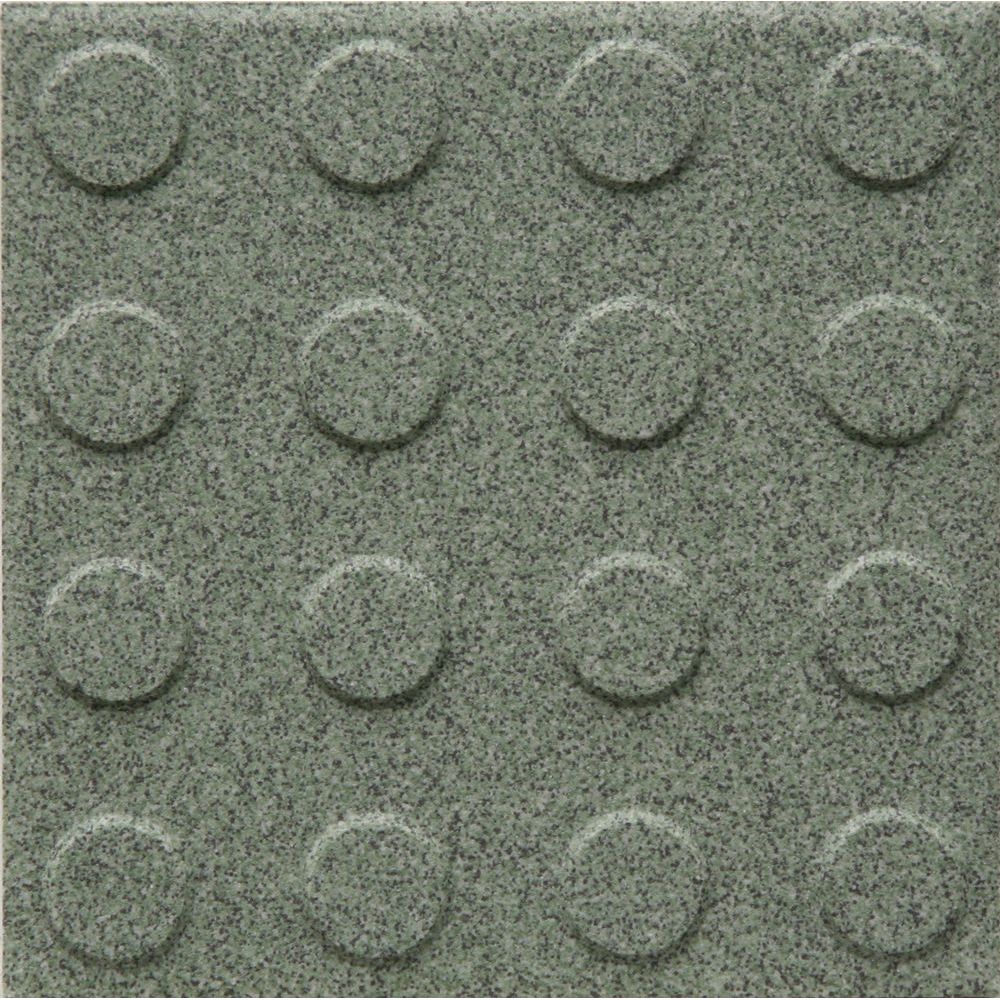 Lattialaatta Pukkila Natura Granite Green, himmeä, struktuuri, pyörönasta, 96x96mm