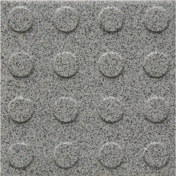 Lattialaatta Pukkila Natura Speckled White, himmeä, struktuuri, pyörönasta, 96x96mm