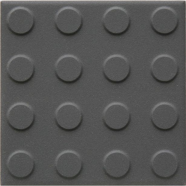 Lattialaatta Pukkila Natura Grafiitinharmaa, himmeä, struktuuri, pyörönasta, 96x96mm