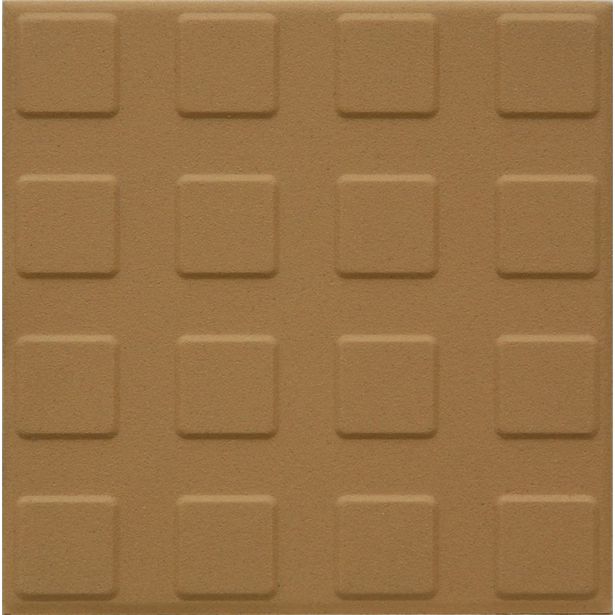 Lattialaatta Pukkila Natura Okrankeltainen, himmeä, struktuuri, neliönasta, 96x96mm