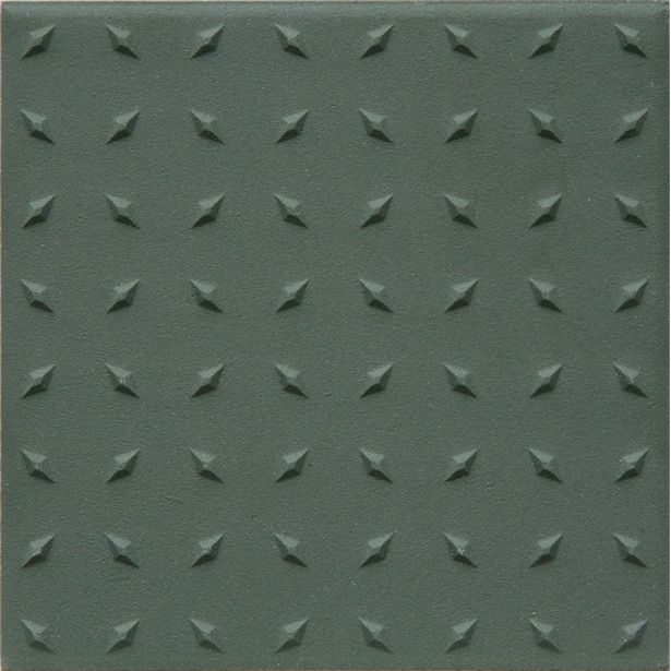 Lattialaatta Pukkila Natura Tummanvihreä, himmeä, struktuuri, dd, 96x96mm