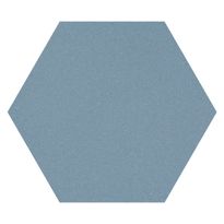 Lattialaatta Pukkila Natura 6-kulmainen Sininen, himmeä, sileä, 115x100mm