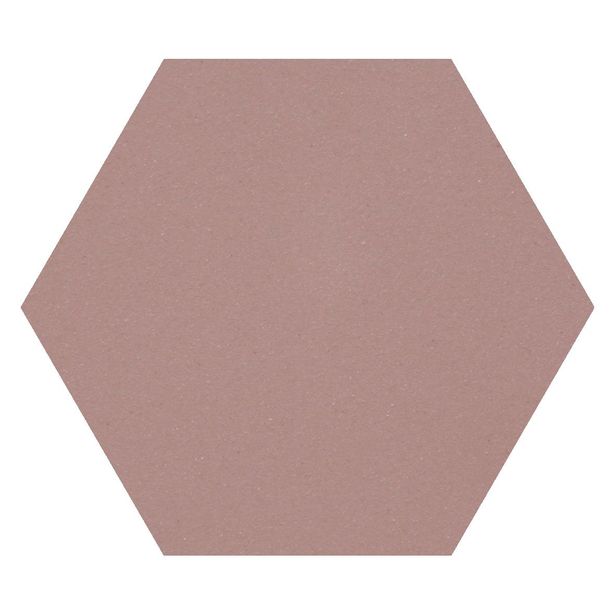 Lattialaatta Pukkila Natura 6-kulmainen Roosa, himmeä, sileä, 115x100mm