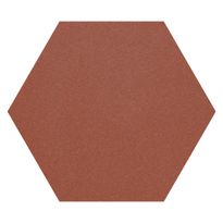 Lattialaatta Pukkila Natura 6-kulmainen Punainen, himmeä, sileä, 115x100mm