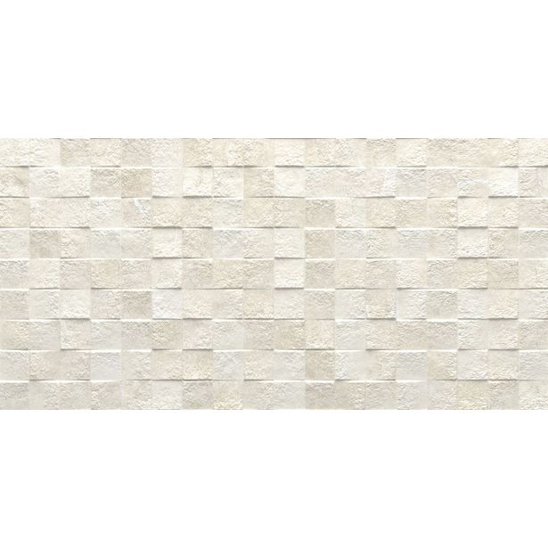 Kuviolaatta Pukkila Piazen Pearl Cubic, himmeä, struktuuri, 600x300mm