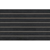 Seinälaatta Laattapiste LPC Minimal Nero Precut, 25x40cm, lasitettu kaakeli, tasapintainen, matta, valesauma