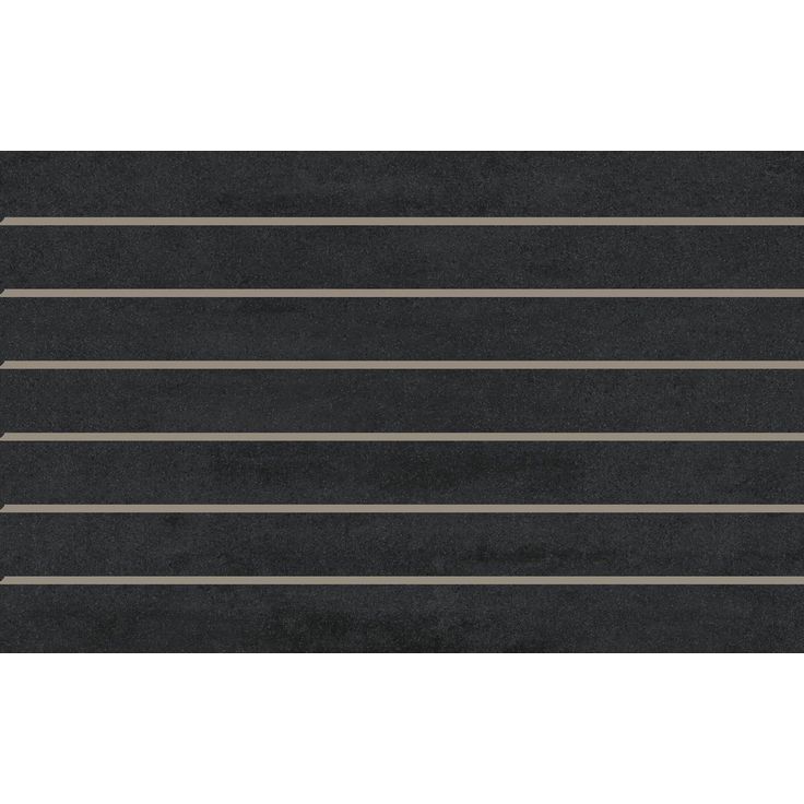 Seinälaatta Laattapiste LPC Minimal Nero Precut, 25x40cm, lasitettu kaakeli, tasapintainen, matta, valesauma