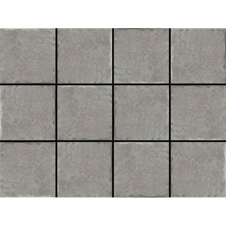 Lattialaatta Laattapiste LPC Tudor Grey, 10x10cm, lasitettu klinkkeri, strukturoitu, matta, 30x40cm liimatäpläarkilla