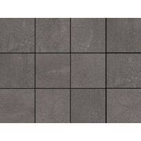 Lattialaatta Laattapiste Collection LPC Nevada Taupe, 10x10cm, lasitettu klinkkeri, tasapintainen, matta, 30x40cm liimatäpläarkilla